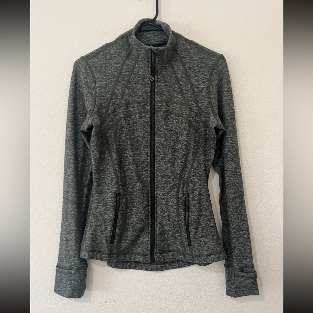 Lululemon Define Jacket (Rulu) Heathered Gator Green Size 6